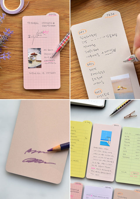 Round Index Sticky Notes [8types] | Lineup Sticky Memo