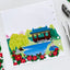 Peony & Trumpet Creeper Seal Sticker [4types] | Deco Sticker
