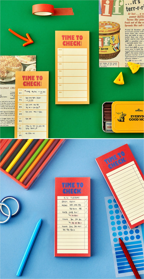 Time to Check Memo Pad [6types]