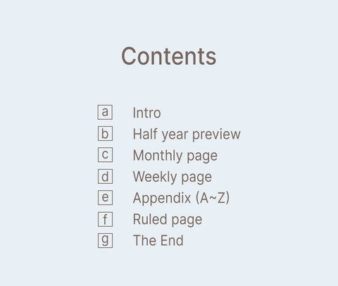 Weekpedia Weekly Planner for 6 months [2colors]