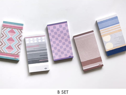 Warm Patterned Memo Pad Set [2types]