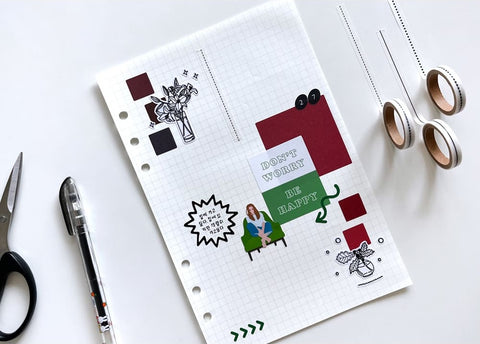 Black Line Masking Tape [3typs]