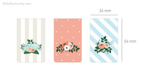 Magnetic Bookmarks 3P _ Bouquet ver.2