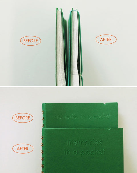 Memories in a Pocket Notebook ver.2 [2colors] | Archiving Notebook | Storage