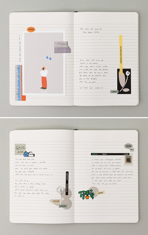 Moment Line Notebook L v.5 [6colors]