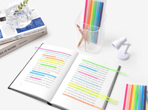 Color Index Long Highlighter Sticky Notes [4types]