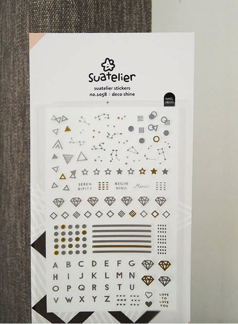 Planner Stickers [1058 deco shine] | nail sticker