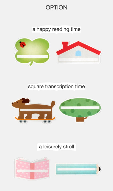 Sentence Collection Transparent Bookmark Set [3types]