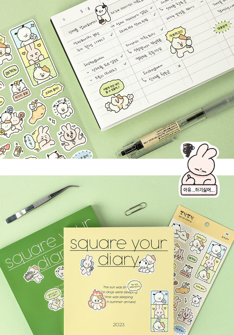 Fluffy Mood Swing Seal Sticker 01-04