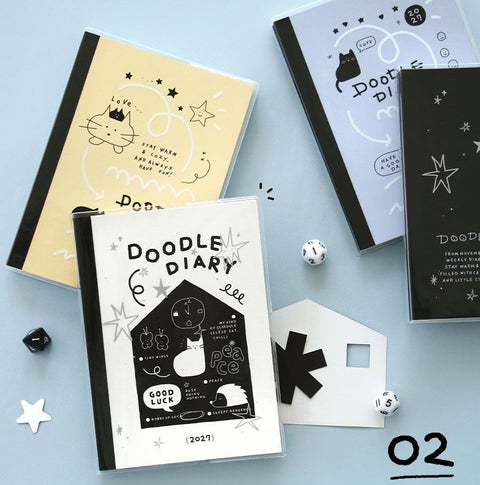 2027 Doodle Weekly Planner [4types]