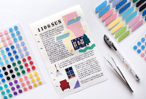 Shapes Seal Stickers [8types]