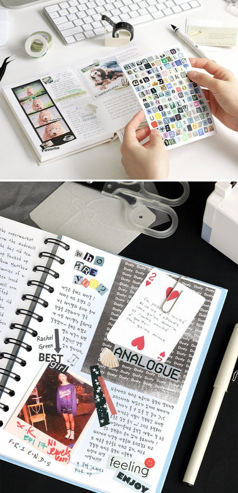 Magazine Collage Sticker Pack | 6sheets