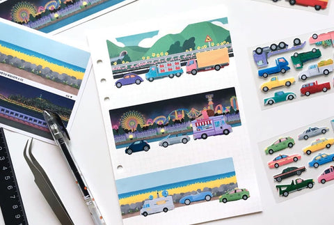 Background Scenery Sticker Set [3types]