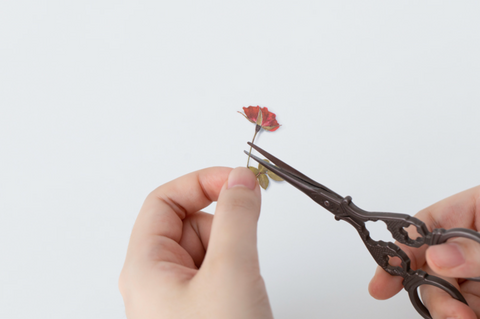 Pressed Flower Sticker [Mini Rose] | Printed Dried Flower Sticker