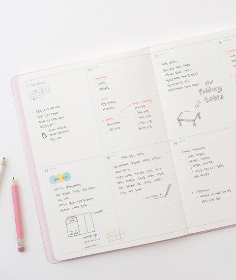2026 Weekly Planner L B5 [8colors] | Notable Memory Large Weekly Diary