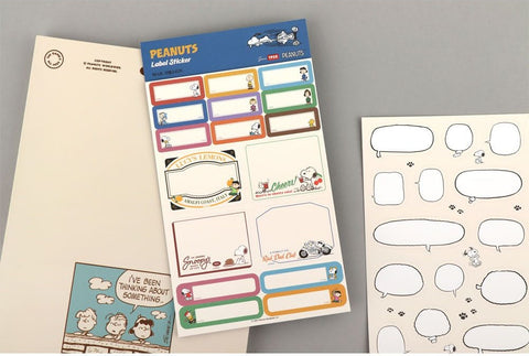 Peanuts Snoopy Label Sticker [2colors]
