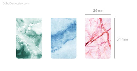 Magnetic Bookmarks 3P _ Marble ver.2
