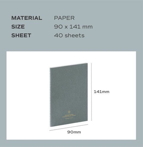Haze Pocket Line Notebook [4colors] | Ruled Notebook