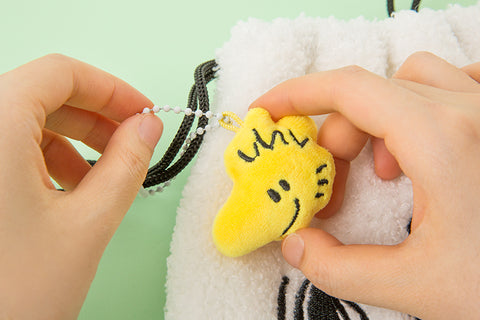 Peanuts Snoopy Friends Face Key Ring [3types] | Charlie, Woodstock, Snoopy