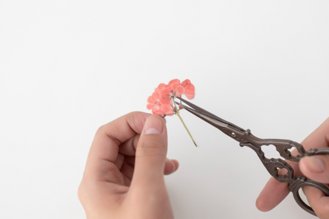 Pressed Flower Sticker [Geranium] | Printed Dried Flower Sticker