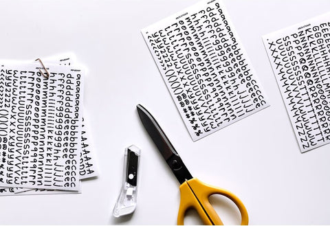 Crooked Alphabet Seal Sticker | Deco Sticker