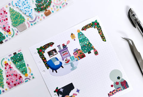 Christmas Tree Seal Sticker | Deco Sticker
