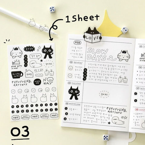2027 Doodle Weekly Planner [4types]