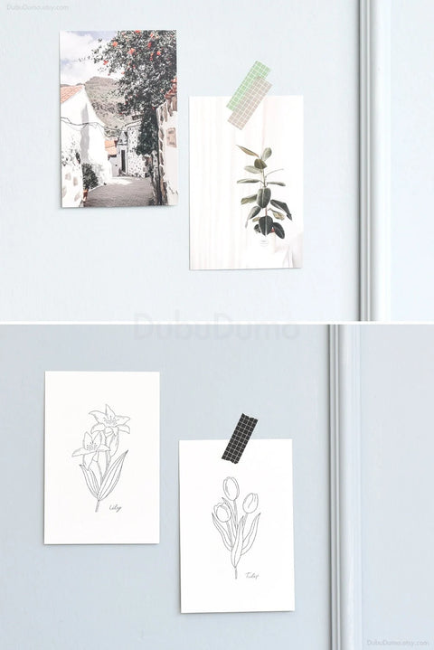 Arte Masking Tape 12P SET [Gloomy Grid]