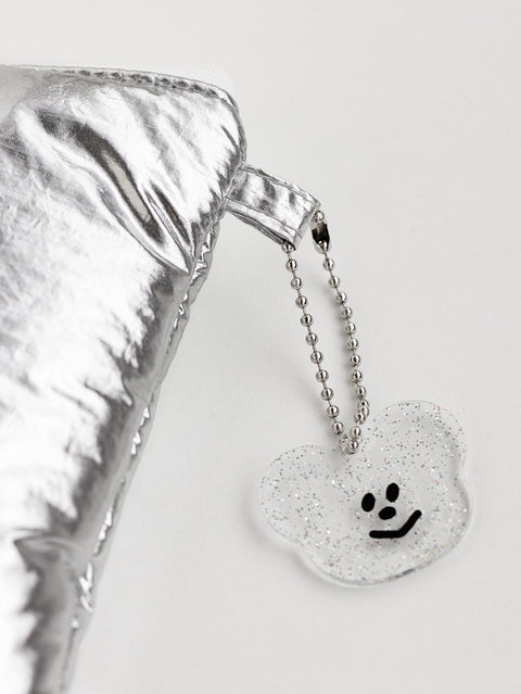 momossi Marshmallow Flat Pouch [Silver]