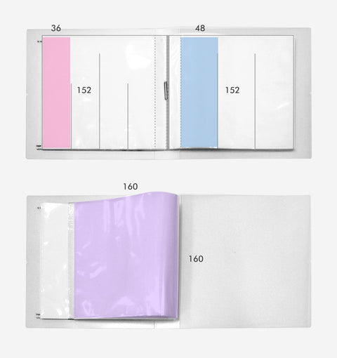 Deco Pocket Kiss Cut File [3colors] | Sticker File Book