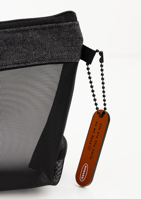 momossi Mesh Boat Pencil Pouch [2colors]