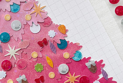 Christmas Tree DIY Seal Sticker [2types] | Deco Sticker