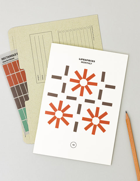 LIFE & PIECES Figure Sticker Pack [2types] | Triangle, Rectangle