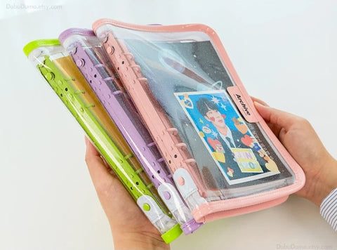 A5 Archive Twinkle Enamel Ring Binder Cover [Neon]