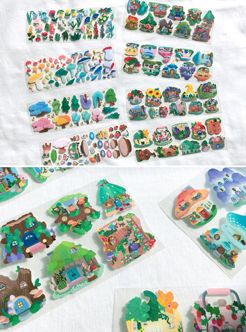 Fairy Village Seal Sticker [4types]