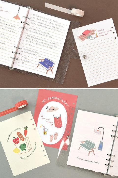 A5 6Ring Weekly Planner Inserts [4types]