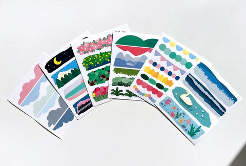 Underline Sticker Set | un cut lines stickers | 18sheets