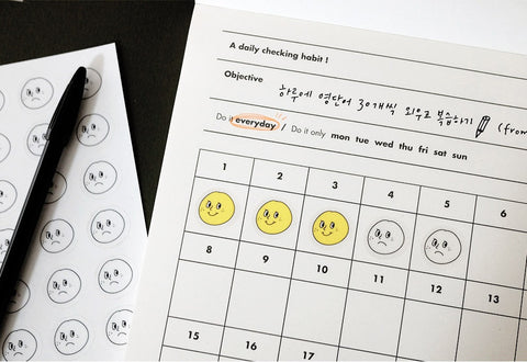 Daily Checking Habit Emotion Sticker [2types]