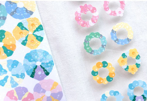 Beads Ring Seal Sticker [2types] | Planner Deco Sticker