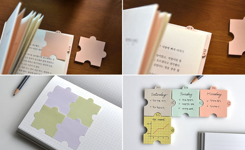 Puzzle Index Sticky Notes [10types]