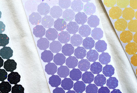 Deco Seal Sticker _ Sparkle [6colors] | Planner Deco Sticker