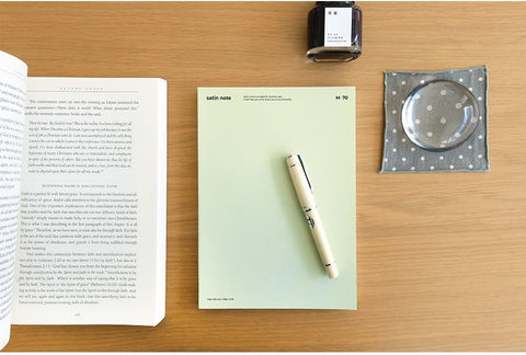 A5 Satin Notebook M70 [3colors] | Line & Grid Notebook