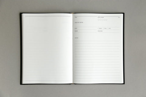 Review Book Bold [Black] | Movie, Film, Book Review Notebook