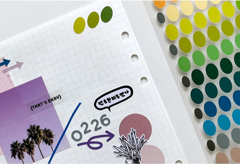 Color Ellipse A Seal Sticker | Deco Sticker