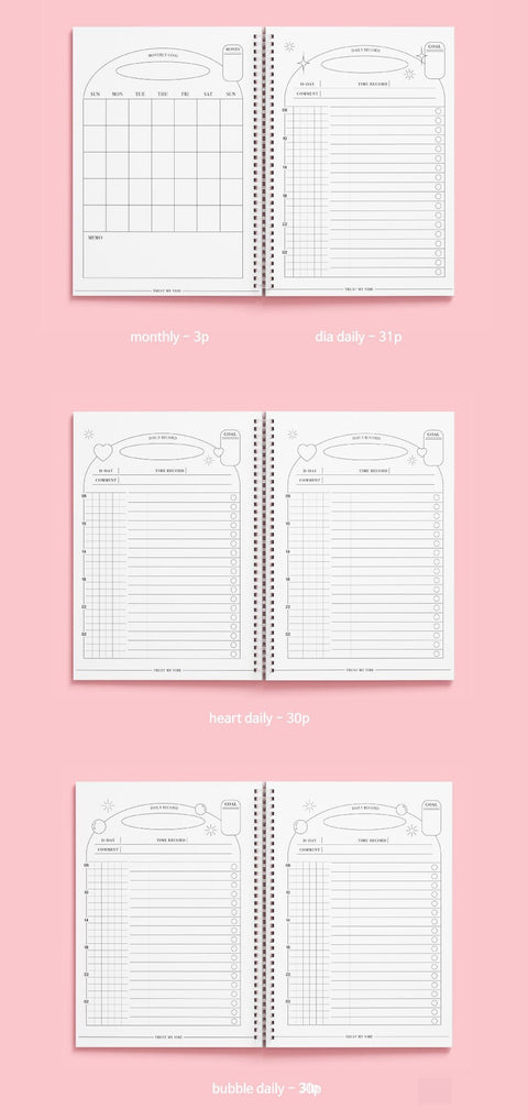 Check My Vibe Daily Planner [Check My Purple]