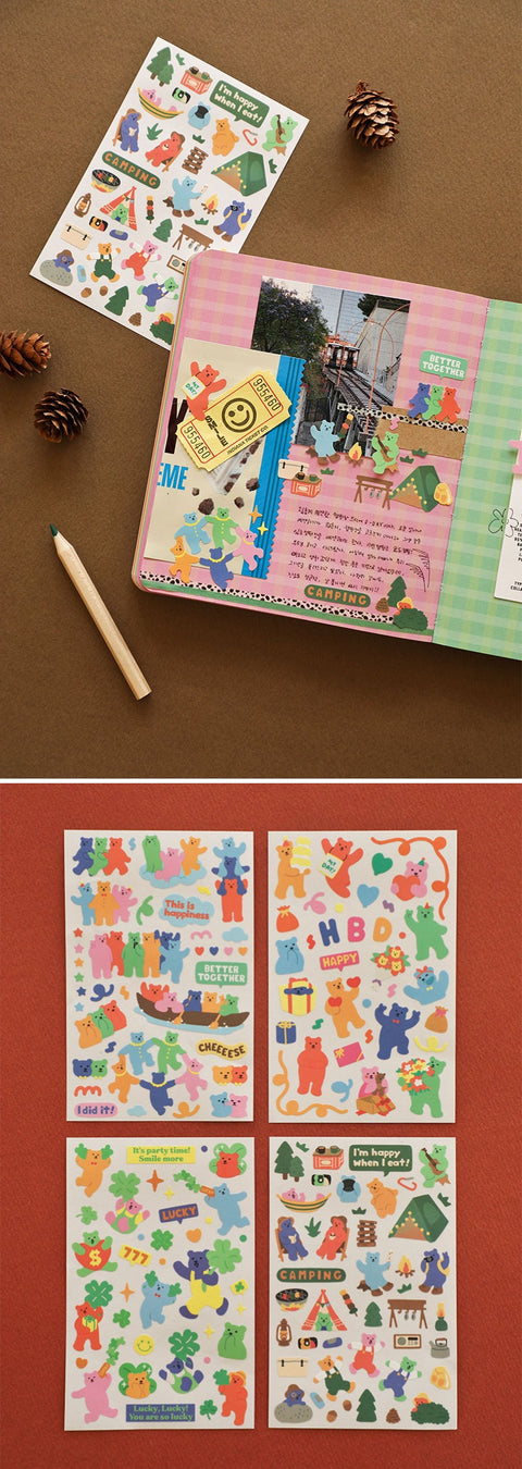 Jelly Bear Sticker Pack 3.0 | 12sheets