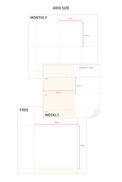 Stick Days Weekly Planner [4types]