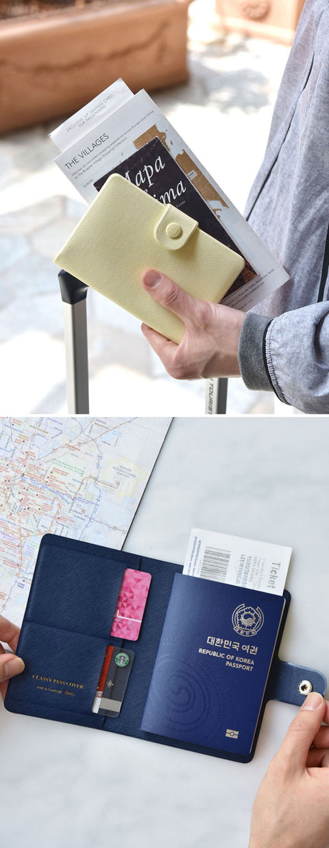 Classy Passport Cover [10colors] | Anti Skimming