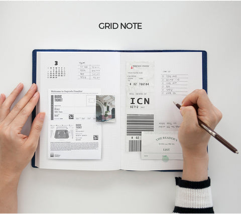 Plan Grid Journal Weekly Planner [charcoal]