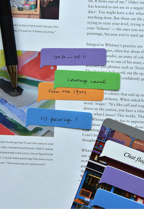 Chat Flag Sticky Notes [6types] | Adhesive Notepad